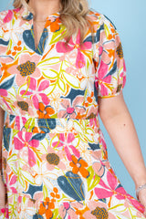 Pretty in Pink Midi Dress