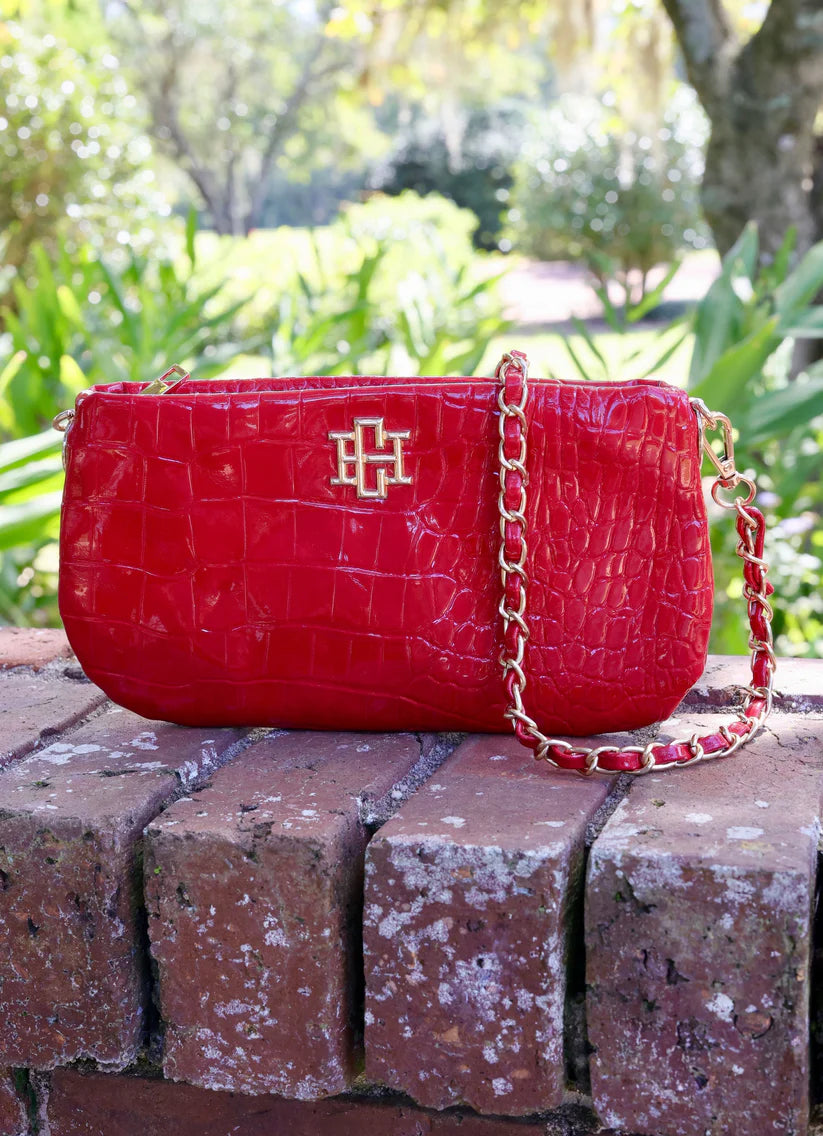 Caroline Hill | Livi Crossbody - Red Patent