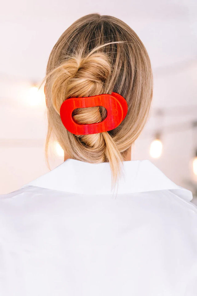 Teleties | Rudolph Red Medium Flat Round Clip