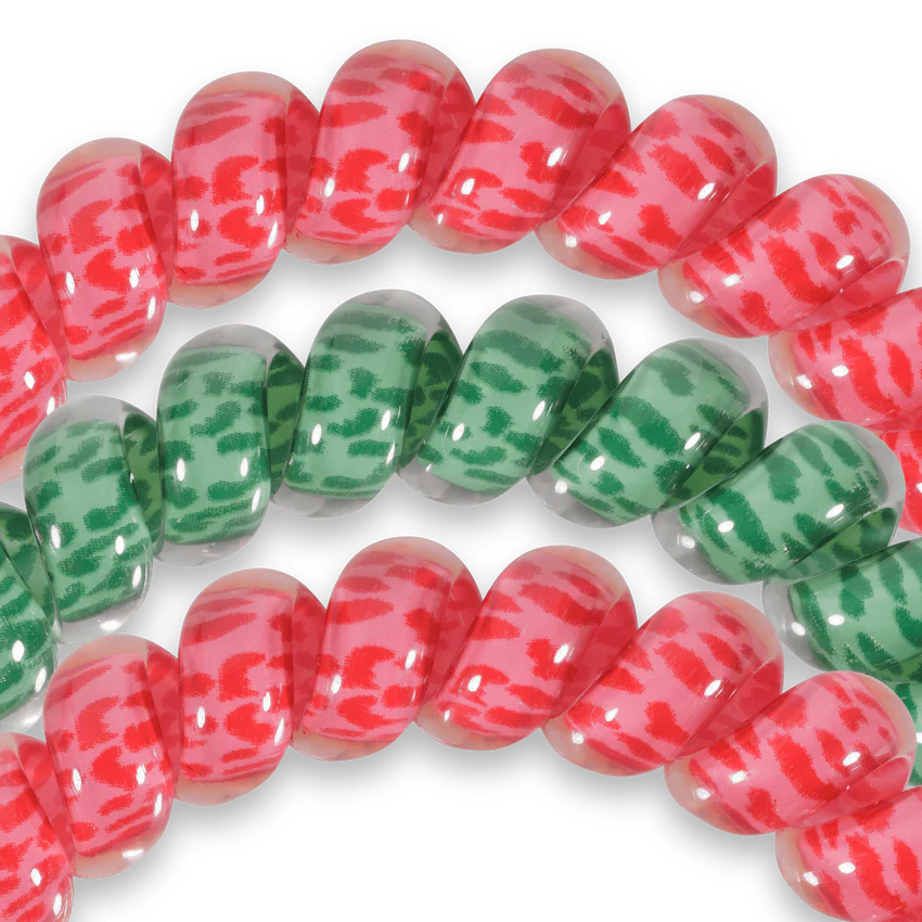 Teleties | Santa Paws - Small Spiral Hair Ties