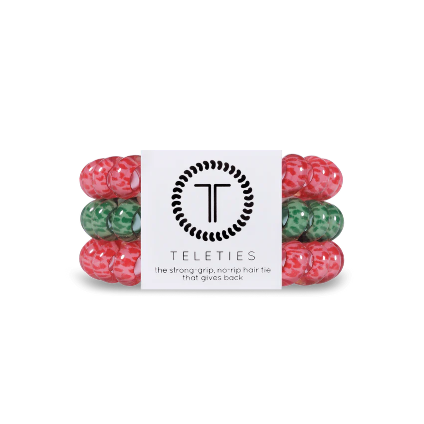 Teleties | Santa Paws - Small Spiral Hair Ties