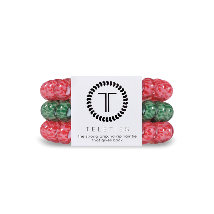 Teleties | Santa Paws - Small Spiral Hair Ties