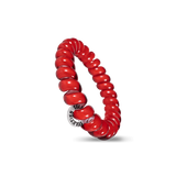 Teleties | Scarlet Red - Large Spiral Hair Ties