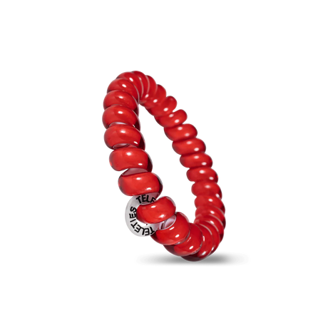 Teleties | Scarlet Red - Large Spiral Hair Ties