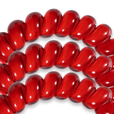 Teleties | Scarlet Red - Large Spiral Hair Ties