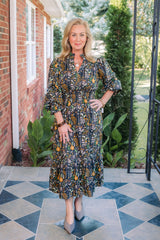 The Hazel Floral Midi Dress