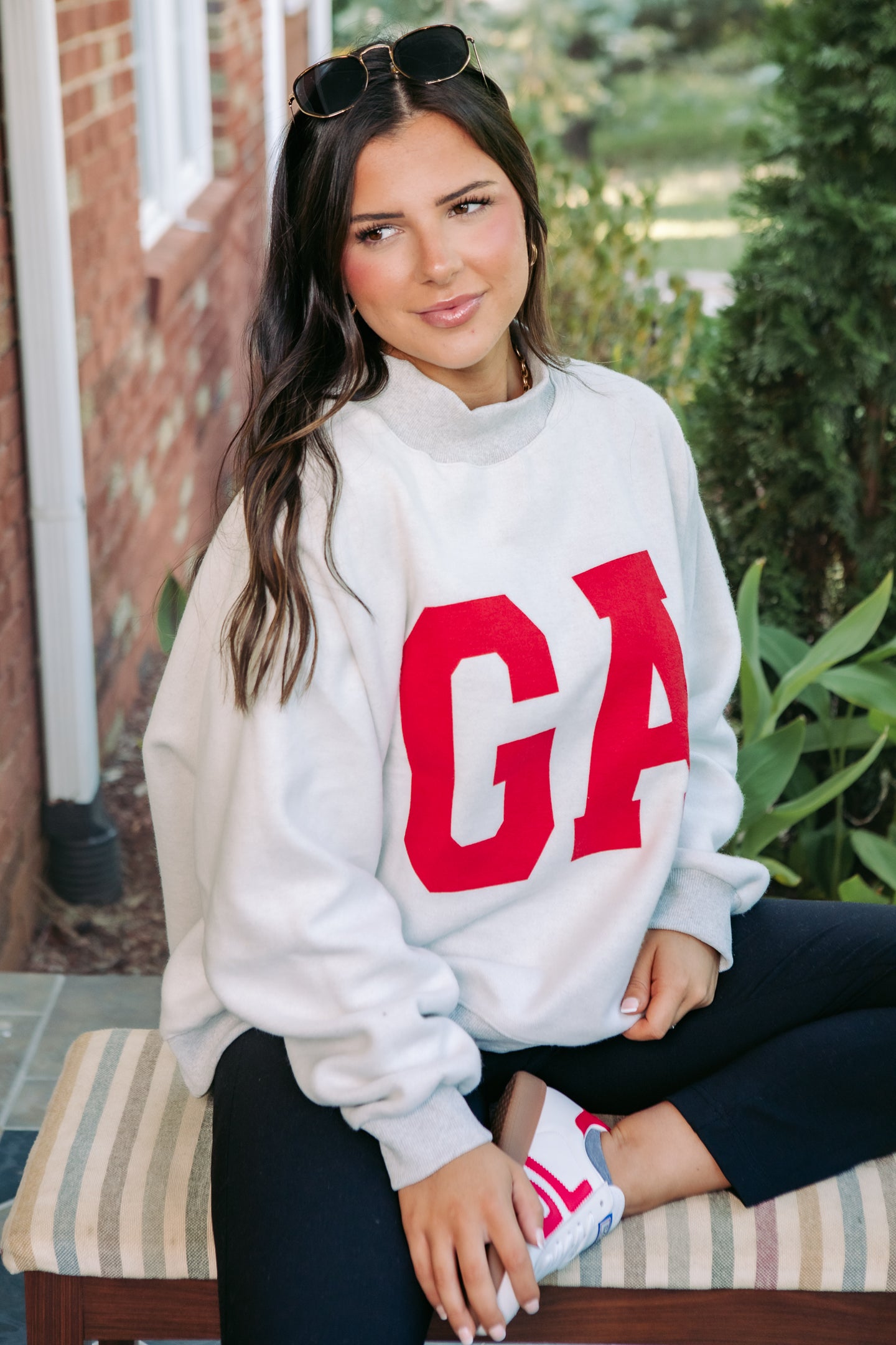 Cozy Reversible Georgia Mock-Neck Fleece