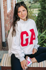 Cozy Reversible Georgia Mock-Neck Fleece