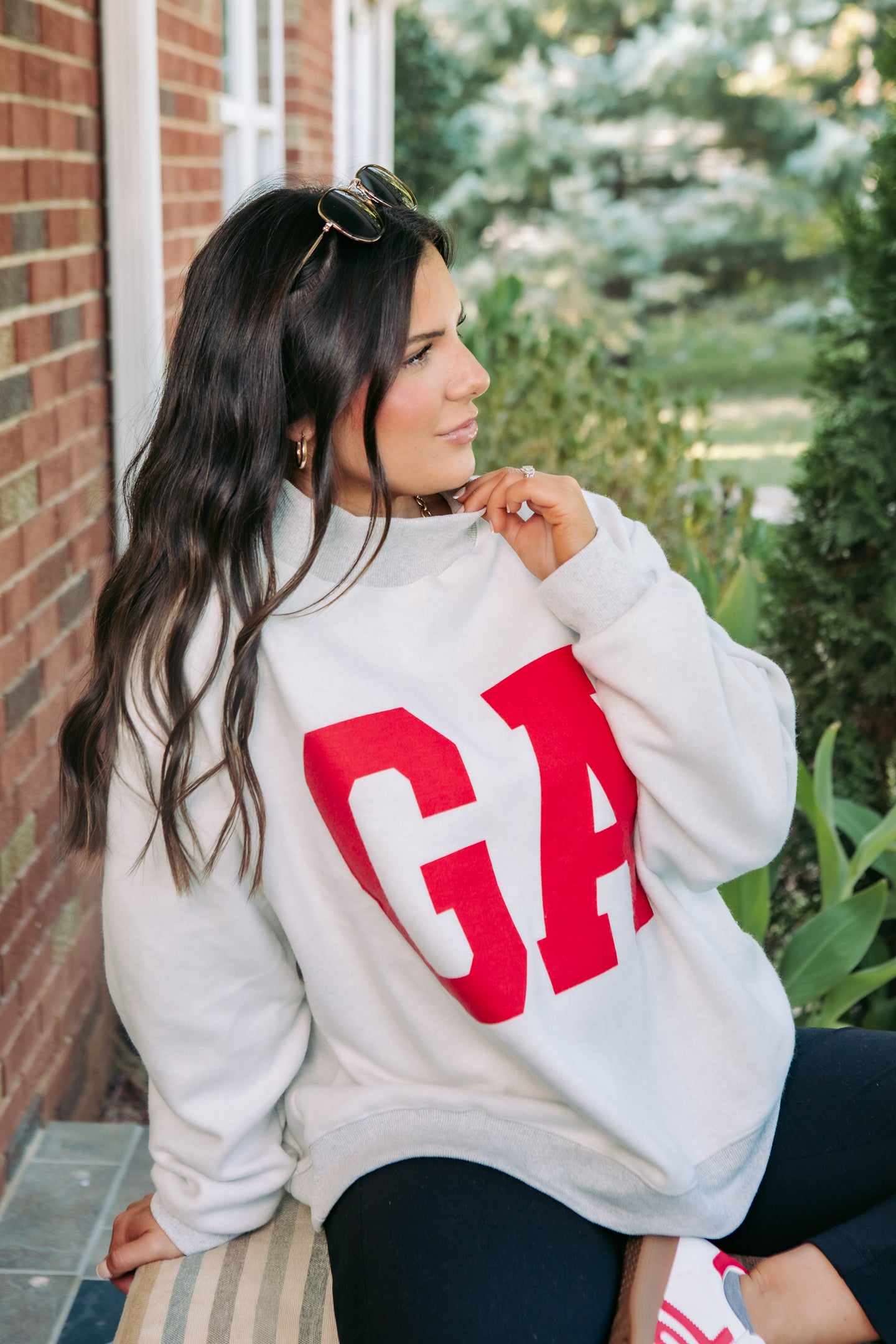 Cozy Reversible Georgia Mock-Neck Fleece