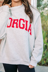 Cozy Reversible Georgia Mock-Neck Fleece
