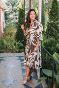 The Olive and Ivory Midi Dress