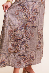 Lior | Cairo Midi Dress in Paisley Jacquard