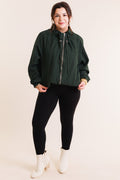 Selena Evergreen Zip-Up Jacket