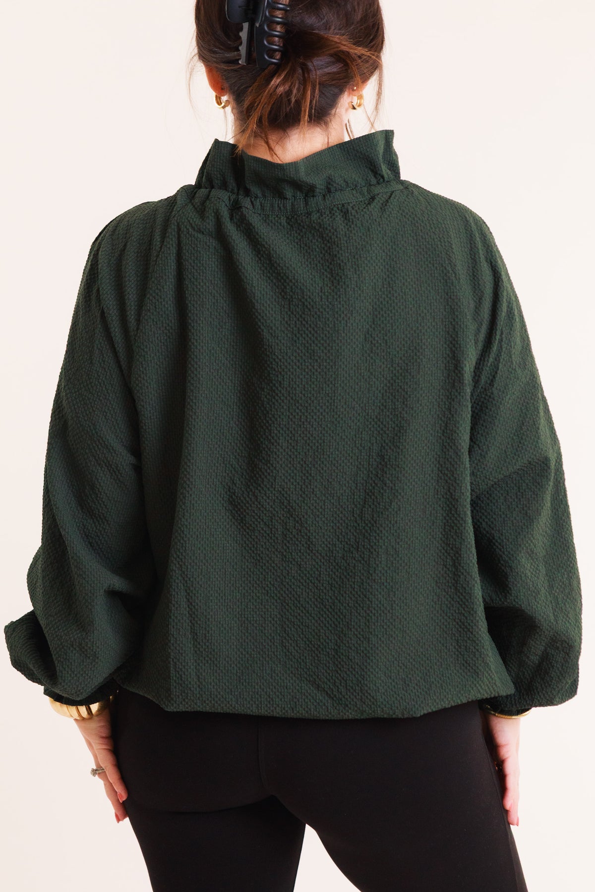 Selena Evergreen Zip-Up Jacket