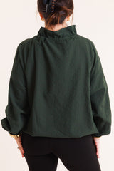 Selena Evergreen Zip-Up Jacket