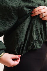 Selena Evergreen Zip-Up Jacket