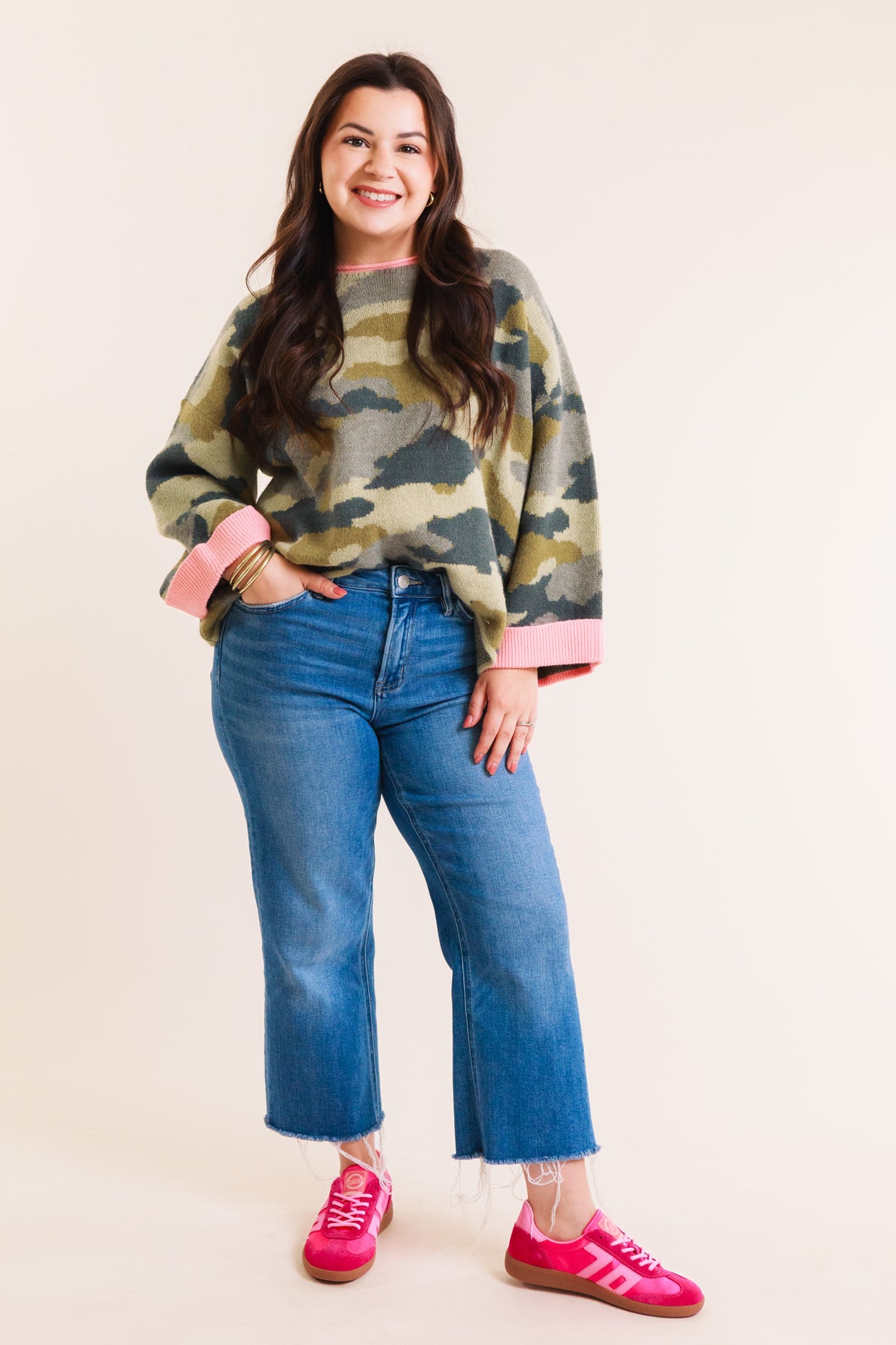 The Saylor Camo Sweater