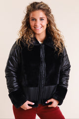 McKenzie Faux Fur Quilted Jacket