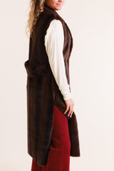 Charlotte Chocolate Knit Vest