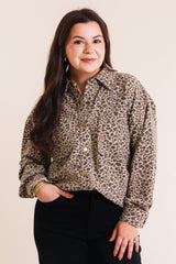The Josie Leopard Shirt Jacket