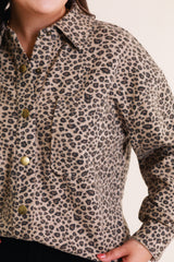 The Josie Leopard Shirt Jacket