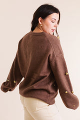 The Lottie Gold Detail Sweater