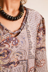 Lior | Cairo Midi Dress in Paisley Jacquard