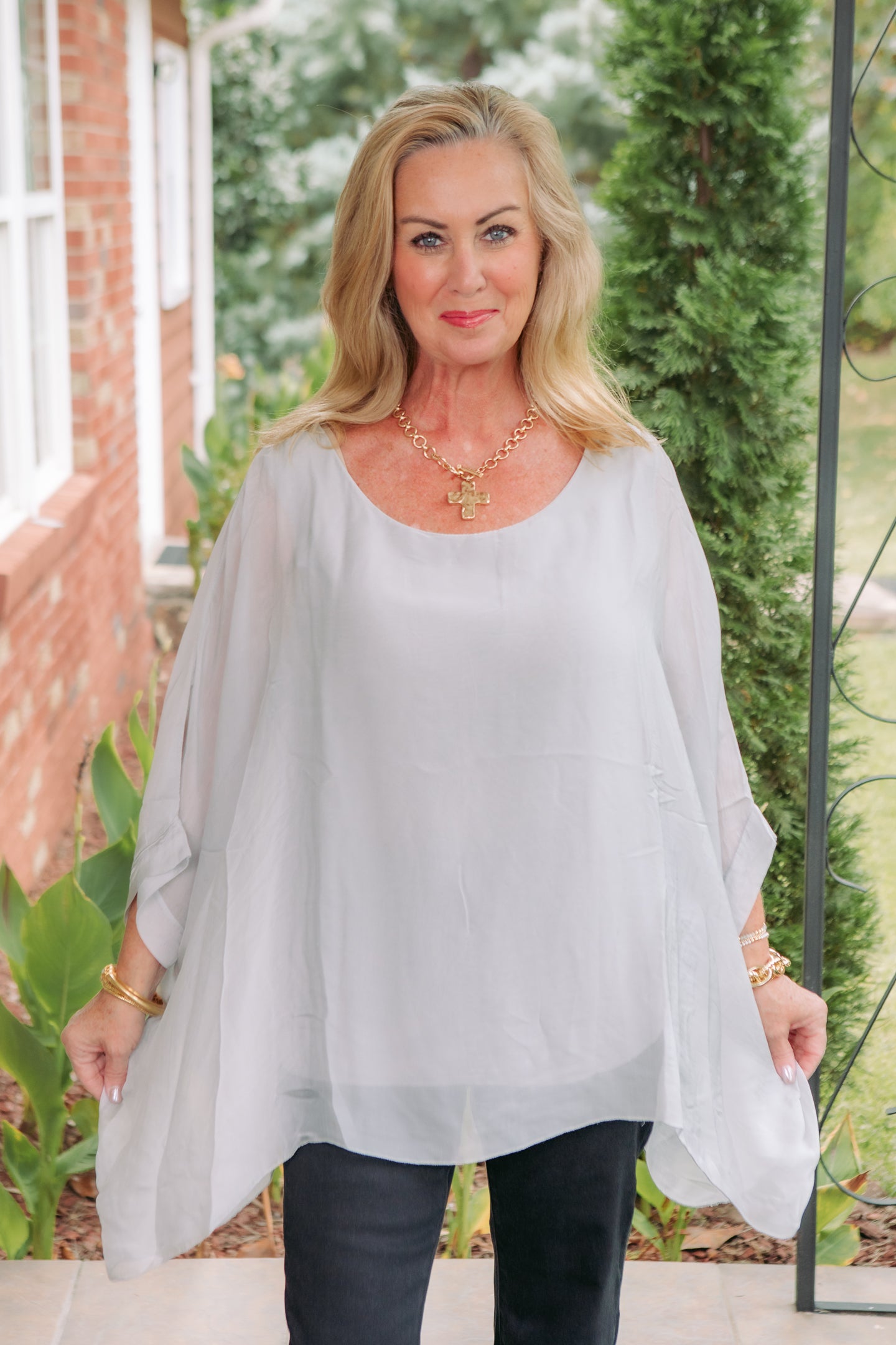 Cobblestone Apparel | Martina Silk Top
