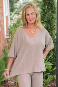 Cobblestone Apparel | Coletta Short Sleeve Sweater
