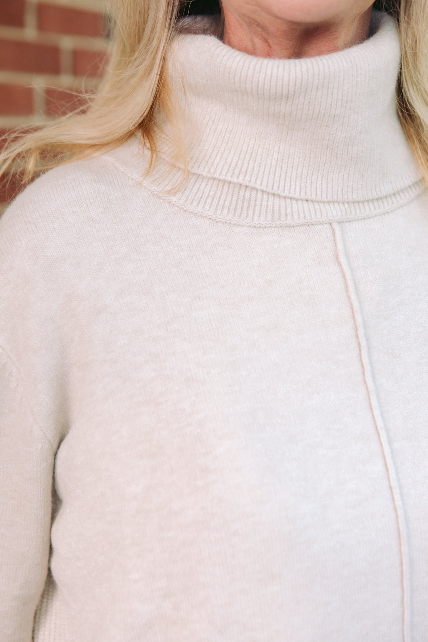 Heavenly-Luxe Cowl Neck with Rib Trim Detail