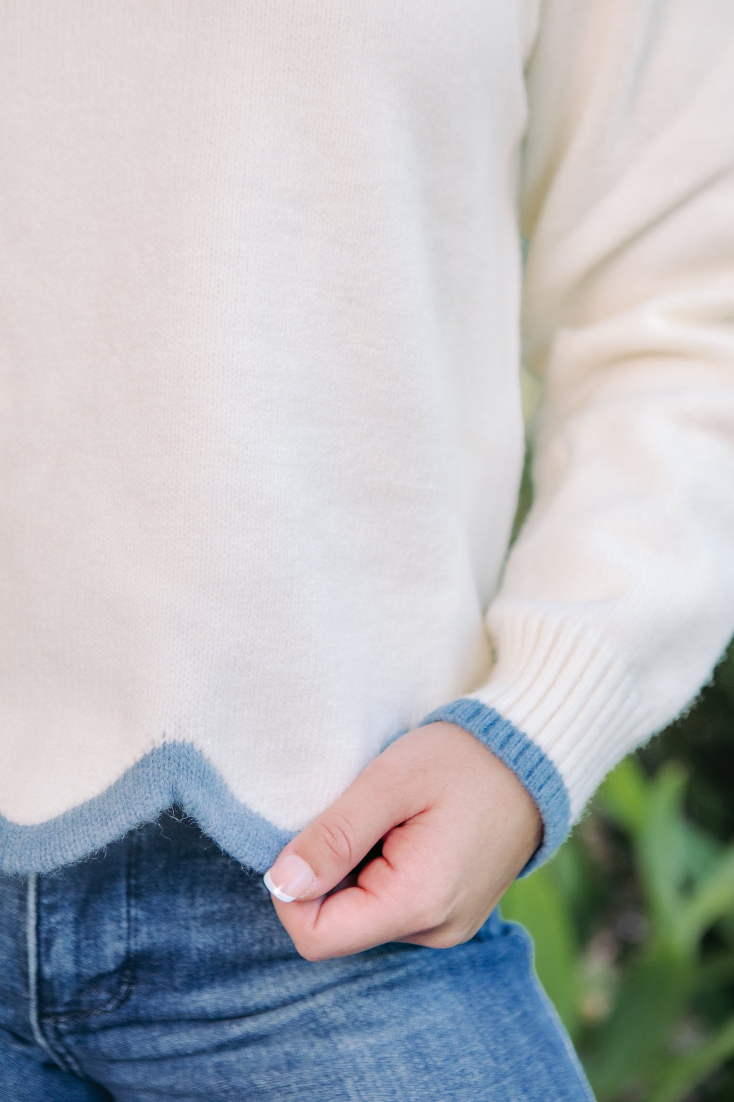 The Scalloped Knit Sweater