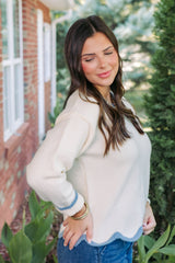 The Scalloped Knit Sweater