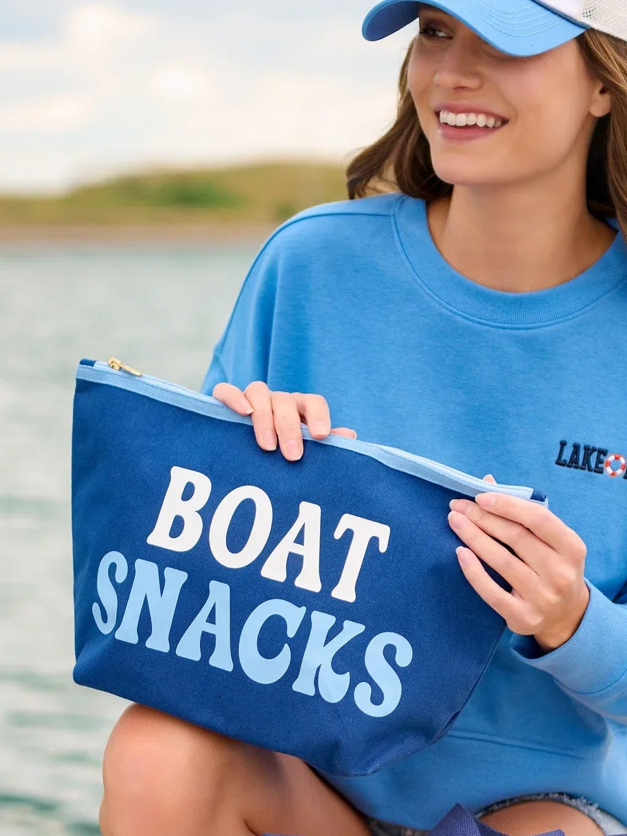 Shiraleah | Boat Snacks Large Zip Pouch