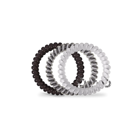 Teleties | Silver Flames Small Spiral Hair Ties