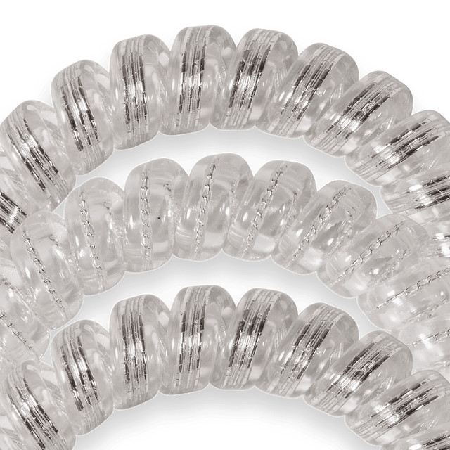 Teleties | Silver Slay Large Hair Ties