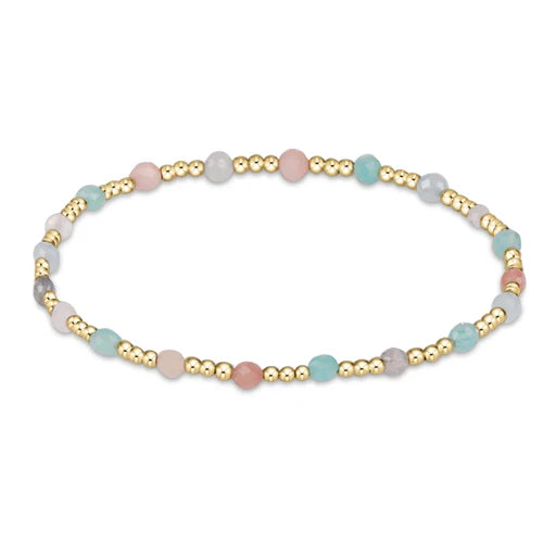 Enewton | Gemstone Gold Sincerity Pattern 3mm Bead Bracelet - Hot Mess