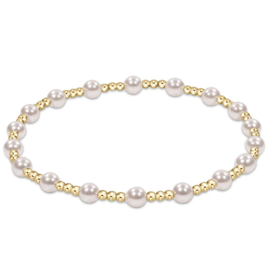 Enewton | Classic Sincerity Pattern 4mm Bead Bracelet - Pearl