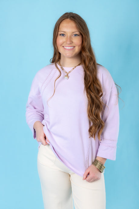 Soft Washed Terry Knit Pullover