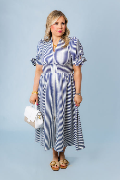 Talk Nauti To Me Midi Dress