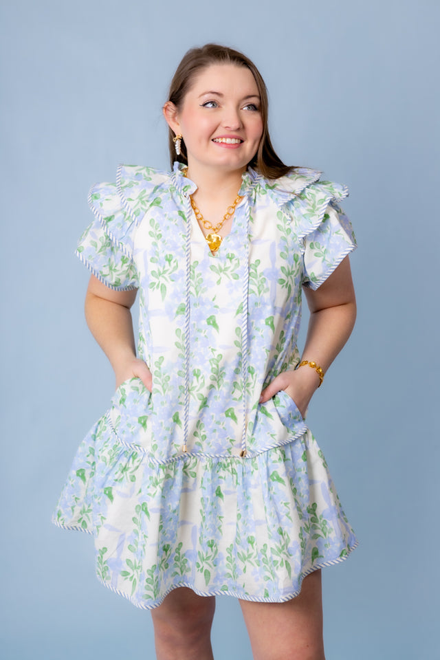 Floral Meadows Mini Dress