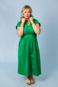 Putting on the Green Midi Dress