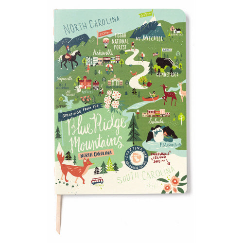 Spartina | 5X7 Ruled Notebook - Blue Ridge Mountains