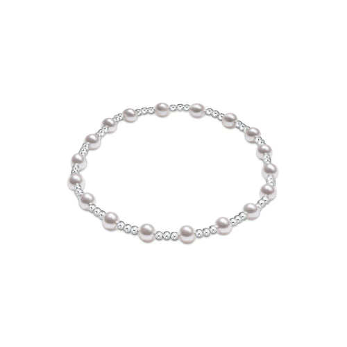 Enewton | Classic Sincerity Pattern Sterling 4mm Bead Bracelet - Pearl