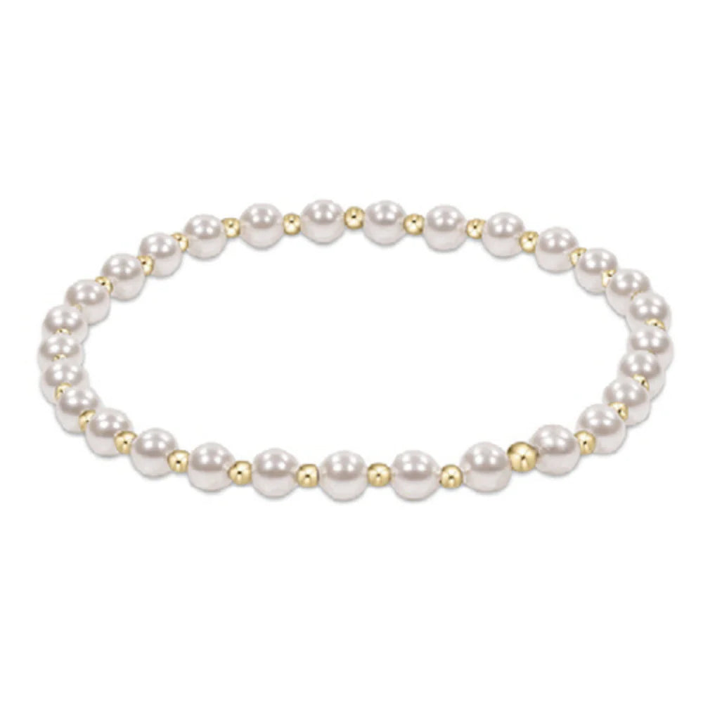 Enewton | Classic Grateful Pattern 4mm Bead Bracelet- Pearl