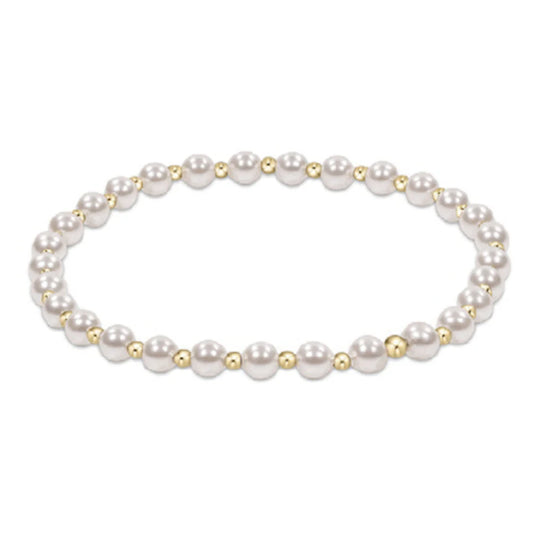 Enewton | Classic Grateful Pattern 4mm Bead Bracelet- Pearl