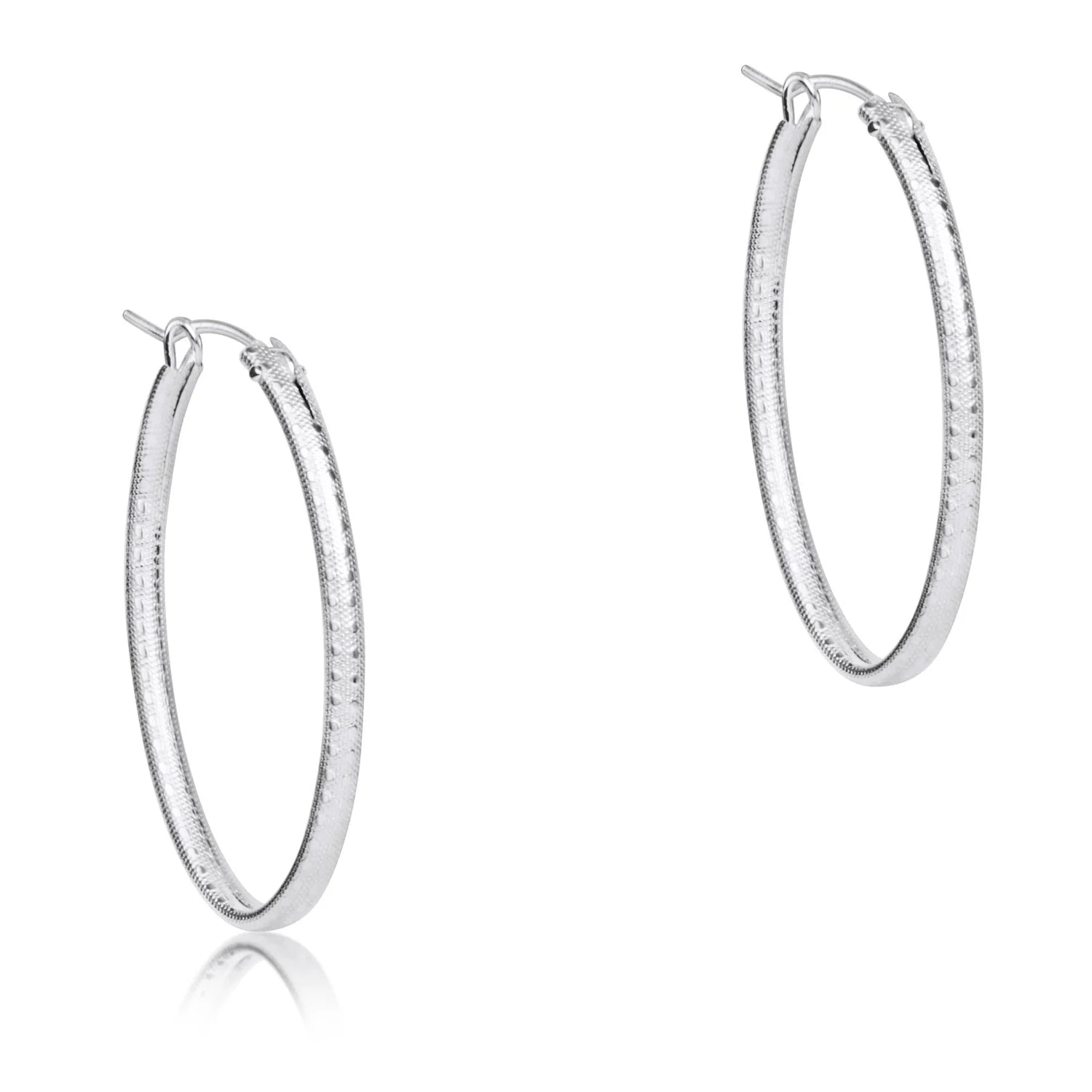 Enewton | Oval Sterling 1" Hoop- Textured
