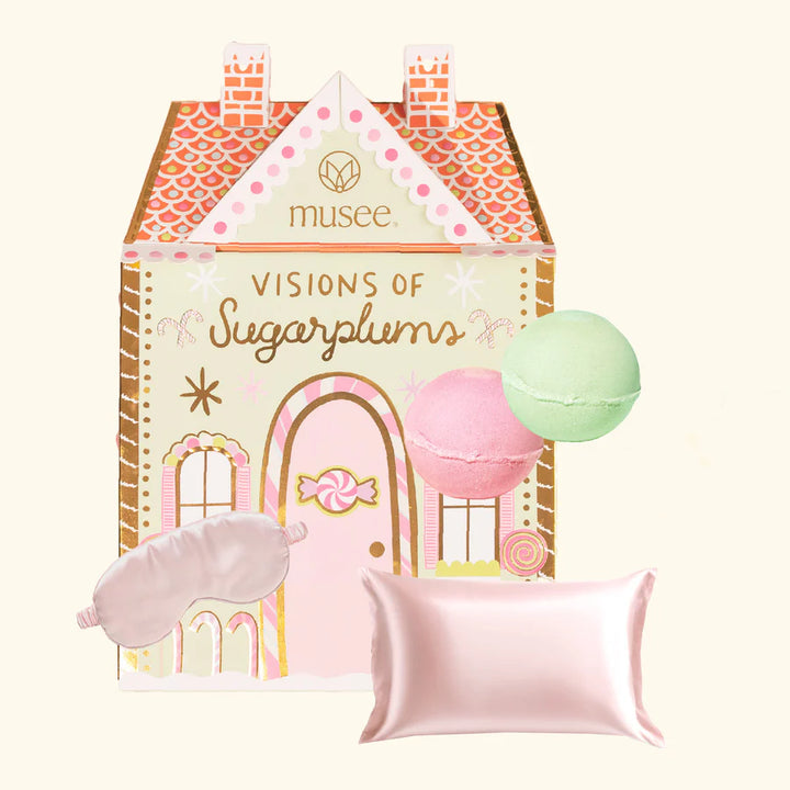 Musee Bath | Visions Of Sugarplums Bath Balm, Pillowcase & Eye Mask Set