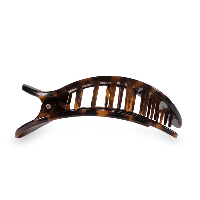 Teleties | Tortoise Large Flat Round Clip