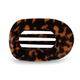 Teleties | Tortoise Large Flat Round Clip