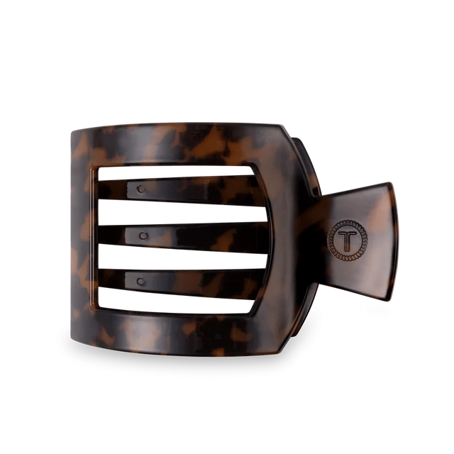 Teleties | Tortoise Large Flat Square Clip